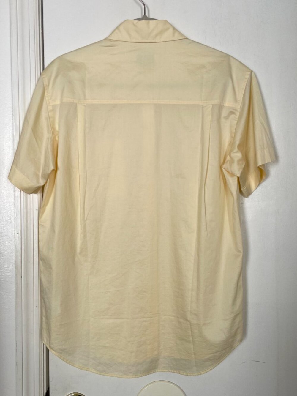 NWT COS Relaxed Short-Sleeved Cotton Shirt in Yellow Size US 2 XS - Picture 3 of 5